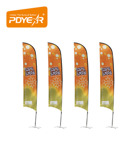 Poteau pliant en fibre de verre, drapeau personnalisé de plage avec plumes, <span class=keywords><strong>2020</strong></span> - Product Image 6