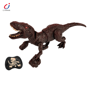 Giocattolo Dinosauro T-Rex Telecomandato Chengji per Bambini, con Luci LED, 2.4GHz, Simulazione <span class=keywords><strong>di</strong></span> Spruzzo, Camminata Elettrica e Suoni - Product Image 1