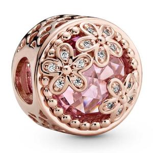 Perles en argent pur 925, motifs <span class=keywords><strong>Rose</strong></span> Dorée, Marguerite, Fleur, Amour, Appareil Photo, Couronne, compatibles avec les bracelets PandoraES européens, pour la création de bijoux DIY - Product Image 5