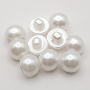 Hot Bán 8Mm/10Mm/12Mm Kích Thước Nhỏ Nhựa Dome Tay Khâu Váy Cưới Ngọc Trai Trắng Nút - Product Image 3