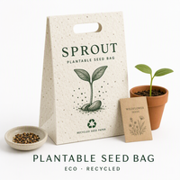Sacs à graines plantables personnalisés en papier, sacs de jardin en gros, sacs écologiques pour plantes, sacs à graines plantables en vrac de petite taille