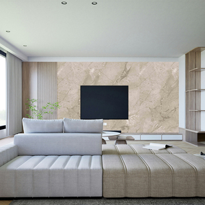 Panel de Pared con Efecto Mármol Brillante para Mueble de TV, Recámara o Sala de Estar, Base de PVC, Lámina de Panel de Pared con Protección UV, Resistente a la Humedad y a la Decoloración, para Interiores - Product Image 1