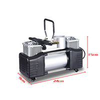 Compresseur d'air portable 12V pour pneus de voiture avec manomètre, idéal pour SUV, moto et utilisation d'urgence