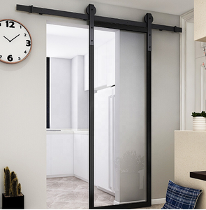 <span class=keywords><strong>Porte</strong></span> en verre forgé avec grilles, mécanisme de <span class=keywords><strong>porte</strong></span> <span class=keywords><strong>coulissante</strong></span> en fer forgé, de taille personnalisée, pour grange - Product Image 6