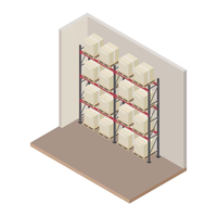 Système de rayonnage à palettes robuste, capacité de charge de 1000 kg à 5000 kg, rayonnage de stockage en acier réglable, fabrication OEM
