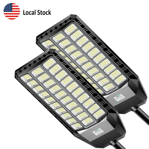 Lámpara Solar LED de Alta Luminosidad IP65 para Caminos, Jardines, Patios e Iluminación Comercial, Paquete de 2, Disponible en Almacén Local en EE. UU. - Product Image 1