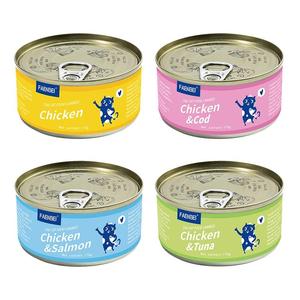 Pot de nourriture pour chien adulte chat en conserve avec viande de poisson au saumon naturel comme nourriture humide pour chat thaïlande malaisie chat friandises collations nourriture humide - Product Image 2