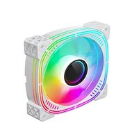 2ème génération RGB intérieurement extérieurement lumineux 12025 CPU 12cm ventilateur de châssis d'air Double anneau lumineux pour boîtier d'ordinateur chaleur PC