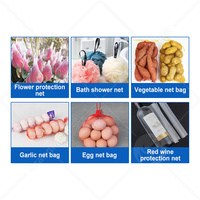 Machine de production de sacs en filet pour fleurs, légumes et fruits en PE/EVA/LDPE à vis simple hautement automatisée ORME