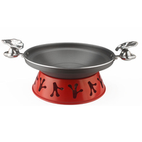 Autocuiseur à riz et fruits de mer en alliage d'aluminium antiadhésif à double poignée, moderne et écologique, pour usage professionnel en restaurant, directement de l'usine
