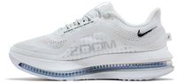 Chaussures de course Pegasus Premium blanc métallisé argenté unisexe, empeigne en mesh, semelle extérieure en caoutchouc, semelle intermédiaire en EVA pour le printemps