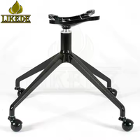 Base de chaise pivotante de luxe 4 étoiles en alliage d'aluminium, revêtement poudré, 670 mm, robuste, 360° °   Rotation pour meubles de maison, d'extérieur et d'hôpital