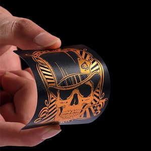 Cartas de Póker de Plástico PET Negras, Impermeables, con Diseño de Calavera, para Uso en Cualquier Clima - Product Image 5
