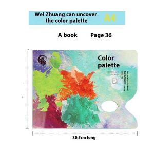 Artiste A4 9K <span class=keywords><strong>Palette</strong></span> de papier détachable en métal <span class=keywords><strong>jetable</strong></span> Peintures métalliques Mélange <span class=keywords><strong>Palette</strong></span> sans lavage pour huile acrylique aquarelle - Product Image 3