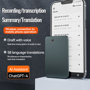 Ai chatgpt App gọi điện thoại kích hoạt ghi âm kỹ thuật số thông minh nam châm Dictaphone phiên âm tóm tắt 59 ngôn ngữ dịch - Product Image 2