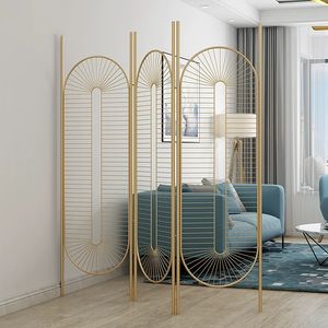 División <span class=keywords><strong>de</strong></span> Espacios <span class=keywords><strong>para</strong></span> <span class=keywords><strong>Sala</strong></span> <span class=keywords><strong>de</strong></span> Estar, Biombo Plegable y Móvil <span class=keywords><strong>de</strong></span> Metal, Decoración <span class=keywords><strong>de</strong></span> Media Pared, Estilo Lujoso y Sofisticado - Product Image 2