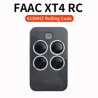 FAAC XT4 433MHz Remote Control Gerbang Pintu Garasi Kode Bergulir Otomatis Kompatibel dengan XT4 433 RC 787452 787454