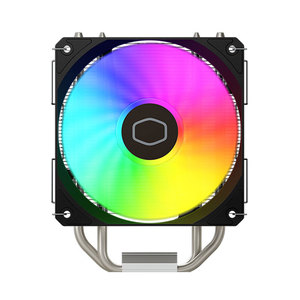 Refroidisseur <span class=keywords><strong>Master</strong></span> T400K-I CPU radiateur de refroidissement par Air pour ordinateurs de bureau 4 boîtier en cuivre boîtier d'ordinateur ARGB caloduc 2 pièces 4pin - Product Image 2