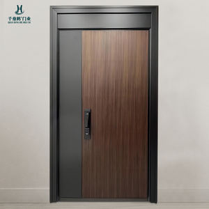 Porte d'entrée de sécurité haut de gamme en aluminium finement sculpté, étanche, idéale pour la maison, la villa, l'usine, la vente en gros - Product Image 4