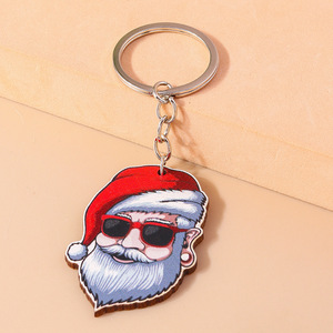 Accessoires Weny, porte-clés Père Noël, dessin animé de Noël personnalisé, ski cool - Product Image 6