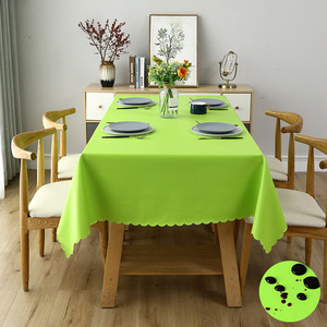 Hình Chữ Nhật Chống-Vết Bằng Chứng Khăn Trải Bàn 100% Không Thấm Nước Nhiệm Vụ Nặng Nề Dầu Chống Vết Nhựa PU Bảng Bìa Cho Nhà Bếp Ăn Uống - Product Image 6