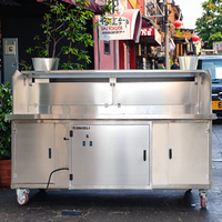 Voiture de barbecue au charbon de bois sans fumée avec filtre à air 3M et filtre électrostatique pour les machines d'élimination des gaz de cuisine de restaurant