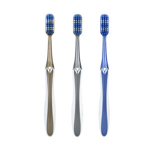 Brosse à dents simple pour homme, poils souples en nylon, usage domestique, couleur personnalisable, pack familial, protection des gencives pour adultes - Product Image 1