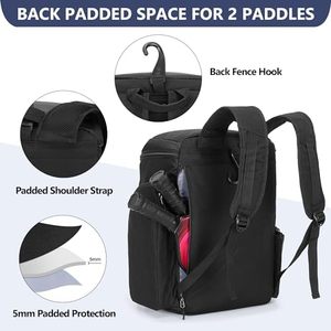 Muestra Gratis, Bolsa Ligera para Raqueta de Pickleball para Hombre y Mujer, Bolsa Impermeable para Raqueta de Tenis - Product Image 1
