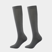 Chaussettes de compression sportives tricotées pour le running et le cyclisme en extérieur, couleur unie, best-seller pour Wish, du fabricant