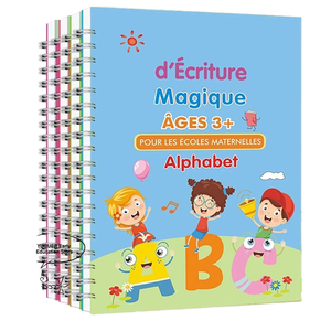 Kids English Handwriting Practice Book Grooved <strong>Writing</strong> Copybook Reusable Magic Ink Pen <strong>Set</strong> for Children Calligraphy Training - Product Image 1