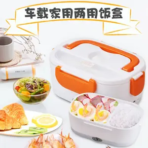 Hot Selling Food Portable 304 Stainless Steel Bento tiffin Self Heating Electric Food Warmer Lunch Box