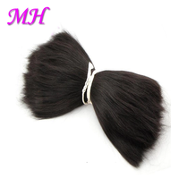 Meilleures ventes : Cheveux de Yak chinois 100% naturels (blanc/noir), en vrac 1kg, non-Remy, double trame machine, pour perruque, lisses type ventre de Yak