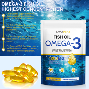 Capsule di Olio di Pesce di Acque Profonde 240pz Capsule Softgel di Olio di Pesce Omega3 per Promuovere la <span class=keywords><strong>Salute</strong></span> Cardiovascolare - Product Image 2