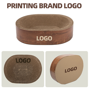 Lit-griffoir multifonctionnel pour chat, design intégré, durable, en carton anti-rayures, pour l'entretien des griffes et le repos du chat - Product Image 5