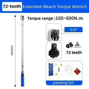 Bộ cờ lê mô-men xoắn có thể điều chỉnh độ chính xác cao 72 răng, lực xoắn 50-200Nm, kích thước 1/2 inch, dành cho xe đạp đua và xe máy. - Product Image 3