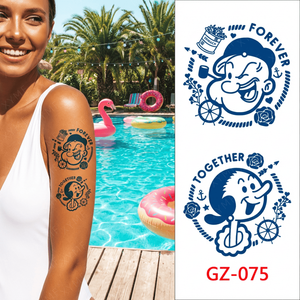 Tatuaggio a base di succo di erbe a lunga durata, anti-sfregamento, realistico, con motivo tradizionale giapponese a drago per adulti - Product Image 3