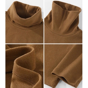 Collection de sous-vêtements thermiques d'hiver haut de gamme : T-shirt à manches longues et col roulé pour une superposition intelligente et chaude - Product Image 6