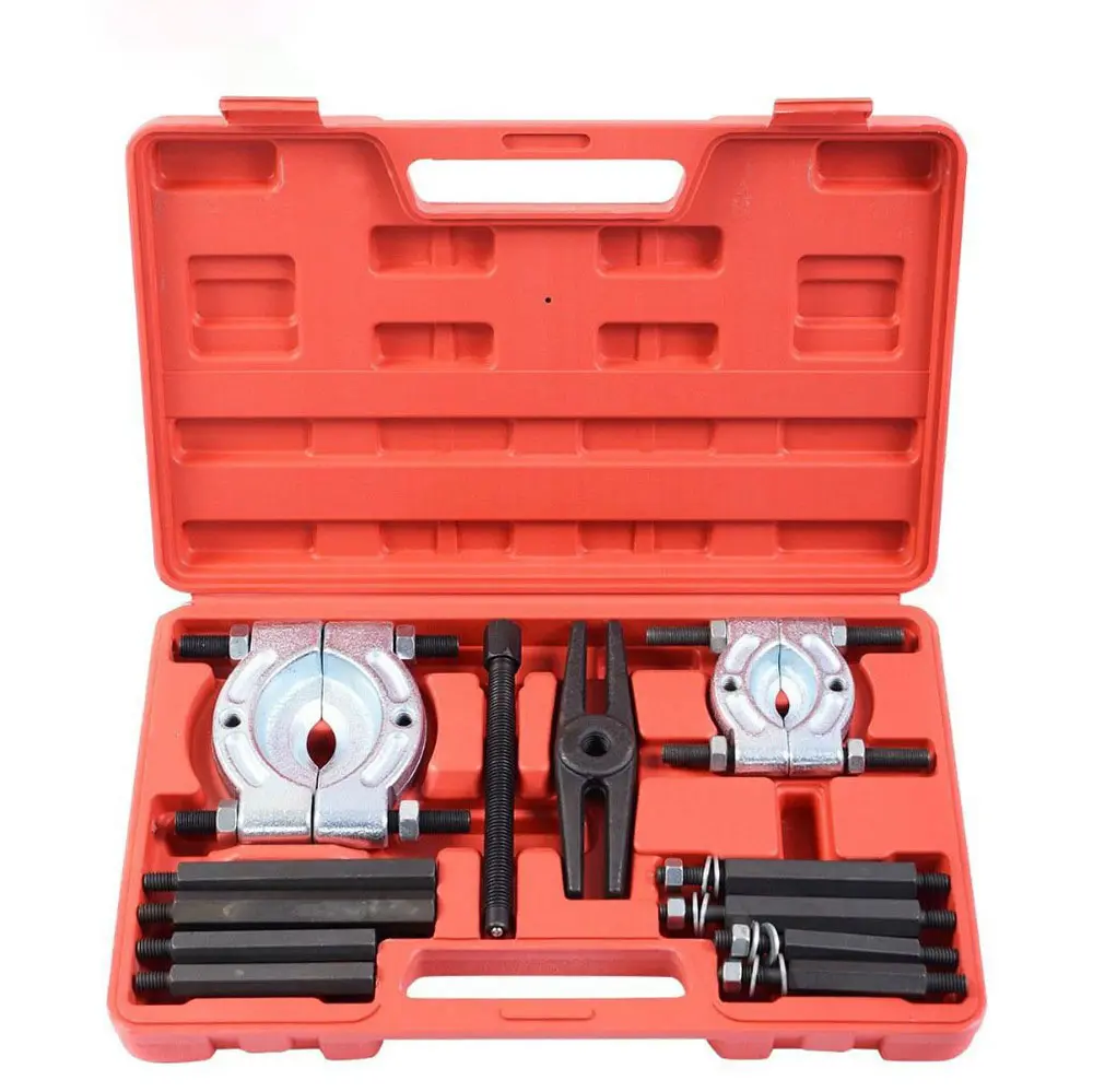 12pcs Bearing Separator 5 tons Bushing Removal Tool Set for wheel blind hole gear bearing gear puller removal set for car repair