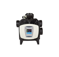 Vanne de filtration d'eau automatique à disque céramique à commande électrique Runxin DN80 F96B3 avec compteur, type OEM, DC24V, 50m/h, corps noir