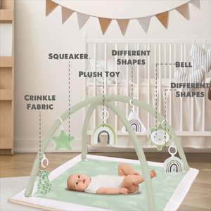 Tapis d'éveil pour bébé pour améliorer les compétences motrices et le suivi visuel - Product Image 2