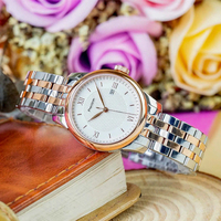 Montre mécanique de luxe pour femmes, mouvement à remontage automatique, cadran en cristal saphir, chronographe à aiguilles, bracelet en acier inoxydable