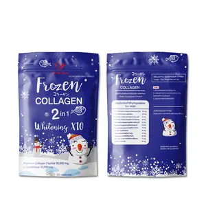 Frozen Collagen Peptide 2-in-1 Capsules Whitening Pills Herbal Supplement Skin Brightening Adult Bag Packing