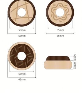 Jouets de cuisine en bois pour enfants : Donuts et desserts en bois pour jouer à faire semblant - Product Image 6
