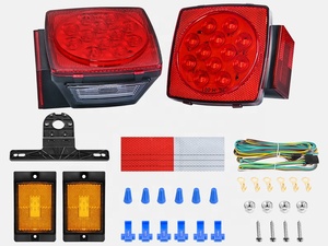 Nuevo Kit de Luces LED Cuadradas de Repuesto para Remolque, Sumergibles, de Freno, Direccional, Traseras y Laterales, 12V, 1000kg de Carga Útil, para RV/Camión/Tractor - Product Image 2
