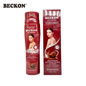 BECKON 500ml Loción Corporal con Extracto de Caracol, Colágeno y Vitamina E, Antienvejecimiento, Hidratante, Blanqueadora, Repara Estrías, Crema para Mujeres - Product Image 2