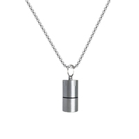 Collier en acier inoxydable pour homme, best-seller, tendance hip-hop, pendentif polyvalent, minimaliste, collier haut de gamme