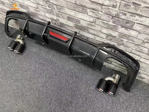 Máy Khuếch Tán Sợi Carbon Cản Sau Xe Hơi Màu Đen Cho Audi B9 A5 S5 Máy Khuếch Tán Phía Sau - Product Image 3
