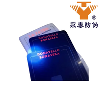 Ensemble de cartes d'emballage pour pièces de monnaie en or avec impression UV invisible, effet irréversible à usage unique et inviolable