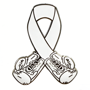 Red Ribbon Shoe Emblem <b>Pin</b> Black Nickel Plated Iron Hard Enamel Custom <b>Badge</b> for Awareness Gift - Product Image 5