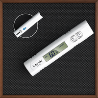 Logo Personnalisé Hygromètre Numérique Professionnel Cigare 110mm Moniteur d'Humidité LCD avec Support à Cigare